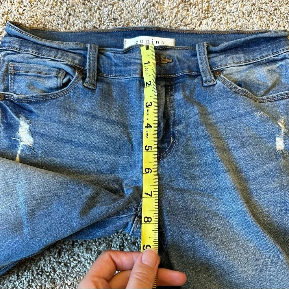 Eunina Women's 3 Mid-Rise Jude Skinny Light Wash Jean - Picture 9 of 10